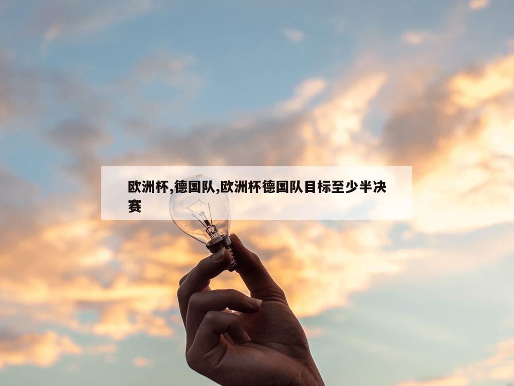 欧洲杯,德国队,欧洲杯德国队目标至少半决赛