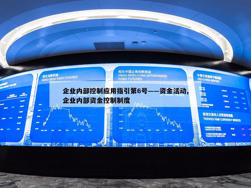 企业内部控制应用指引第6号——资金活动,企业内部资金控制制度